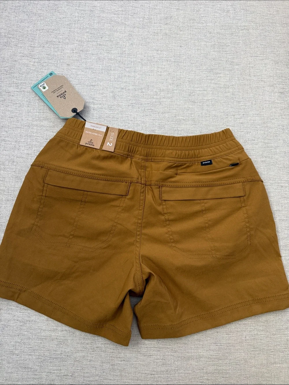 Prana Women's Casual Pull-On Shorts in Brown - Picture 3 of 4